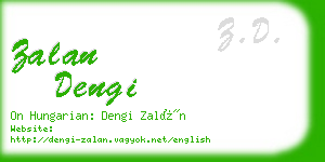 zalan dengi business card